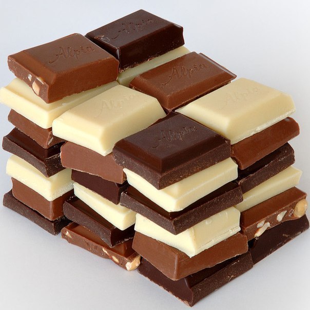 Шoкoлад добывают из какао бобов. Бобы — овощи.