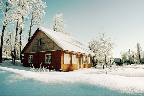 Настоящая Зима в России.